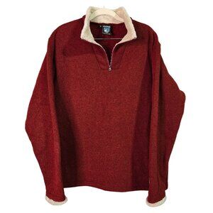 Kuhl Women's XL Alfapaca Fleece Pullover Red Orange Fall Gorpcore Outdoors Hikin